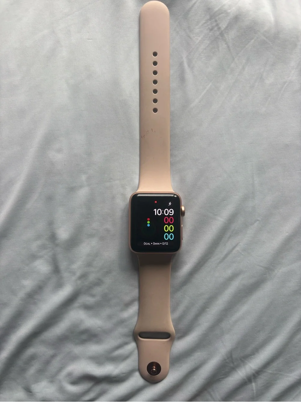 Apple Watch in Pink Sand with Matching Sport Band